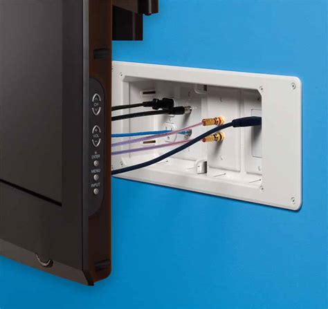 junction boxes for wall mounted tv|box for wires behind tv.